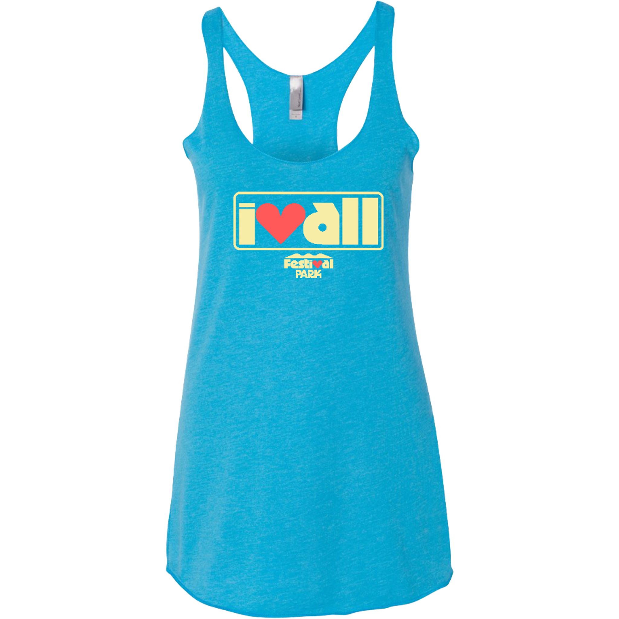 I Heart All Caribbean Blue Women's Tank